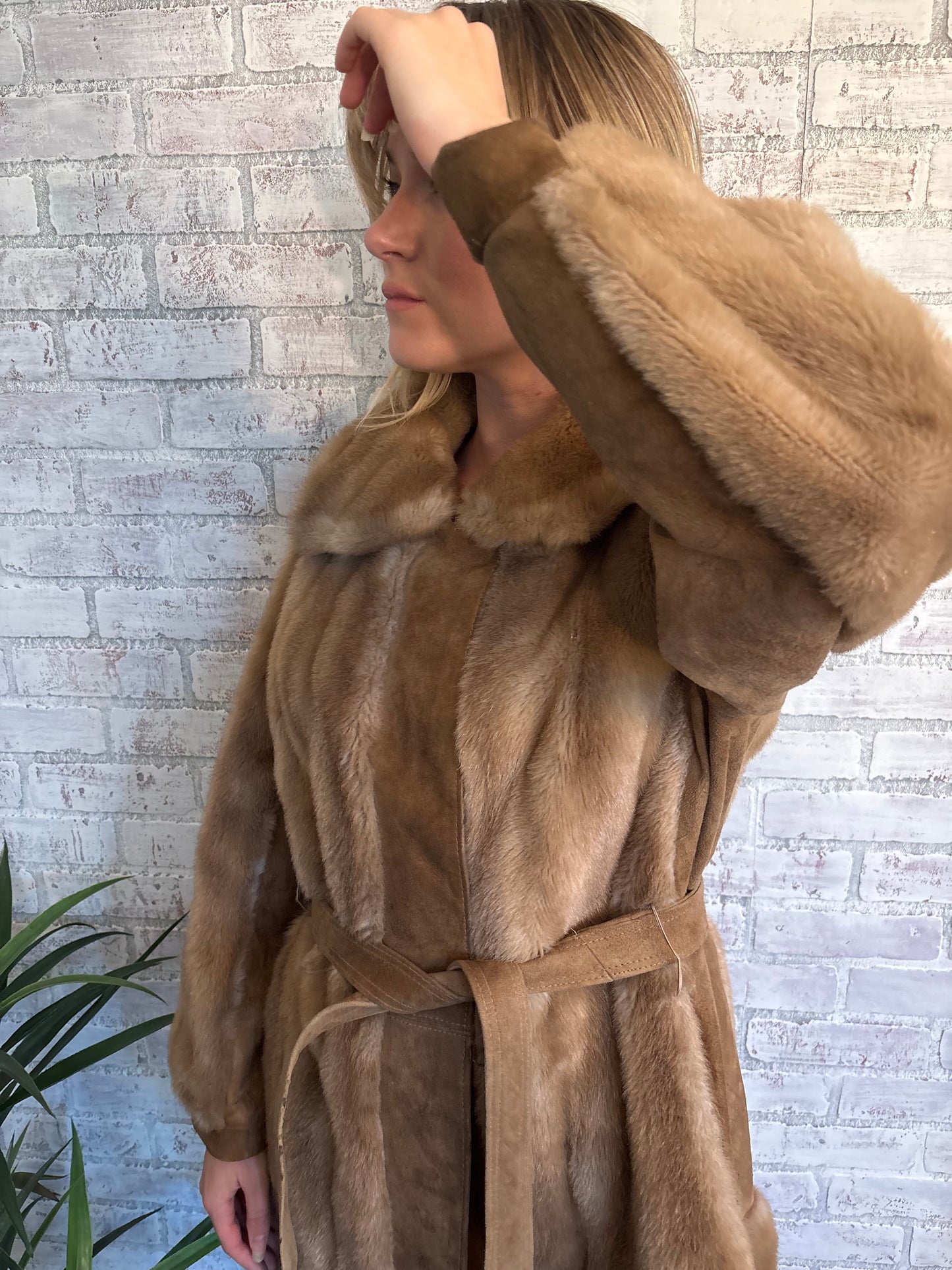 Vintage 70s Brown Fur Coat