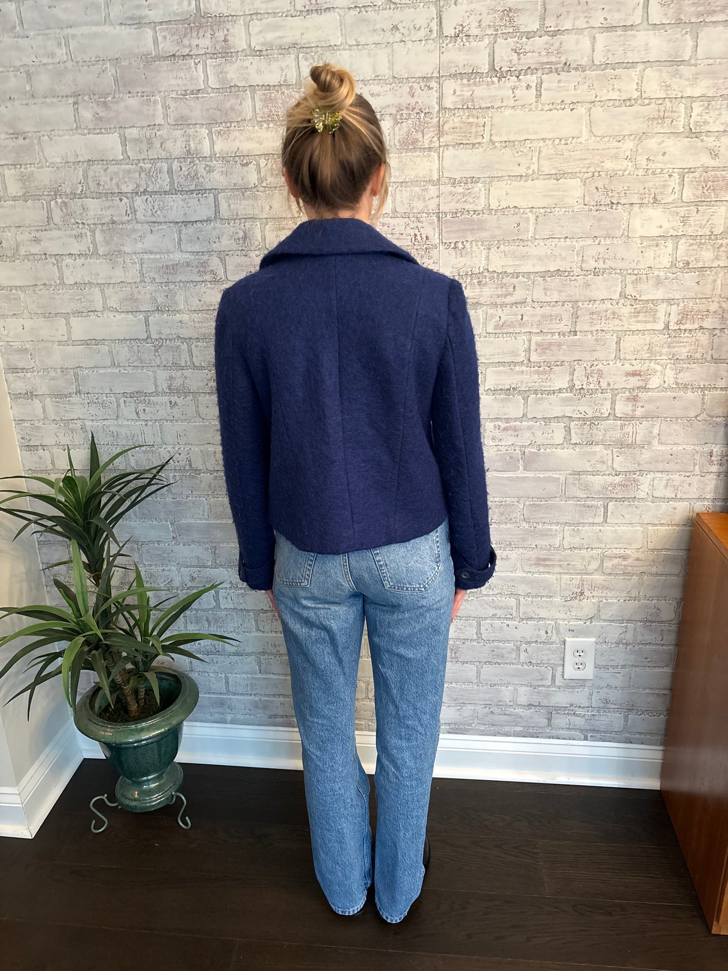 Navy Wool Coat