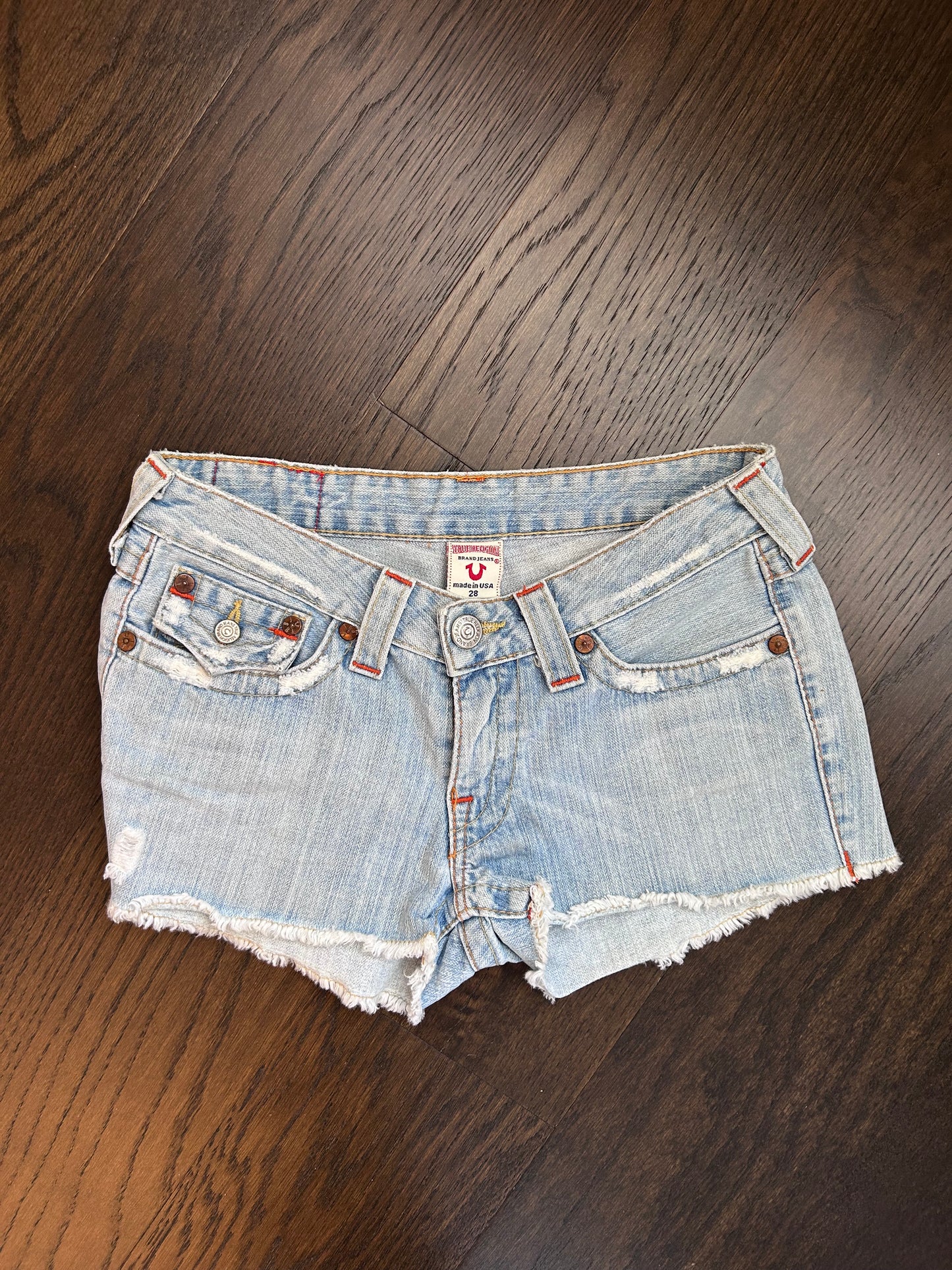 Y2k True Religion Denim Shorts