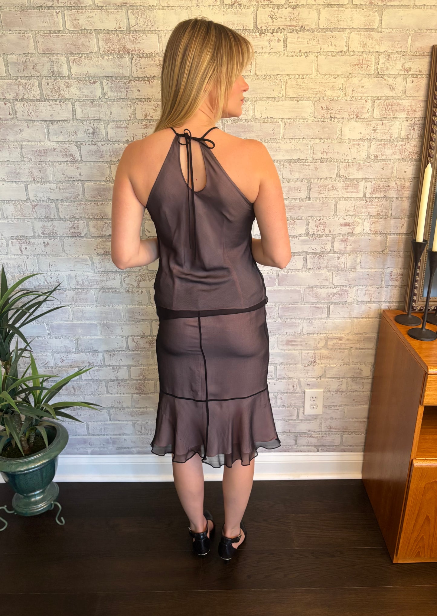 Vintage 90s Silk Set