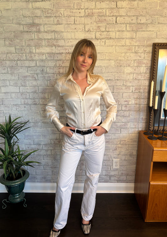 Vintage 90s Silk Bodysuit