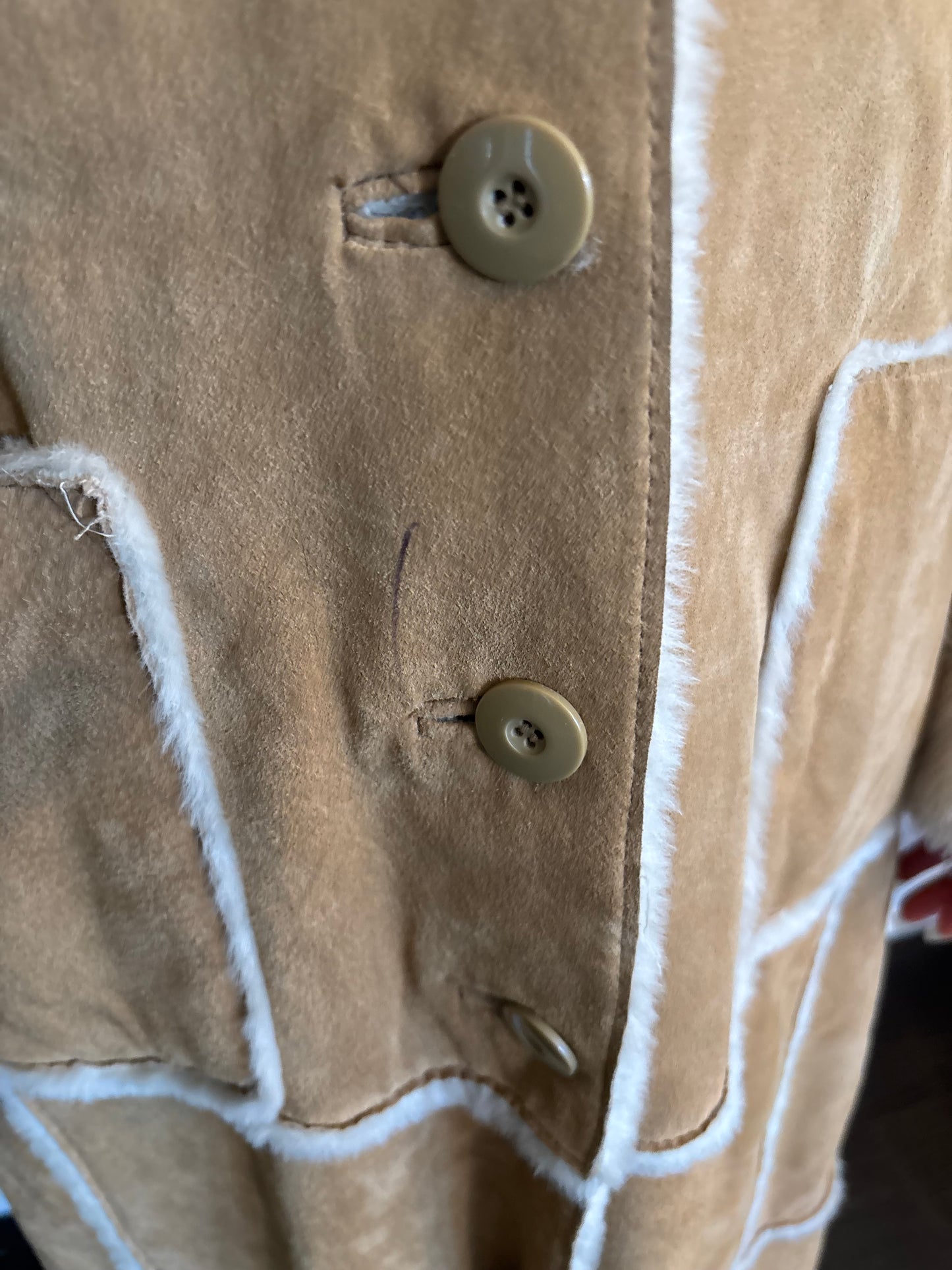 Vintage Shearling Suede Jacket