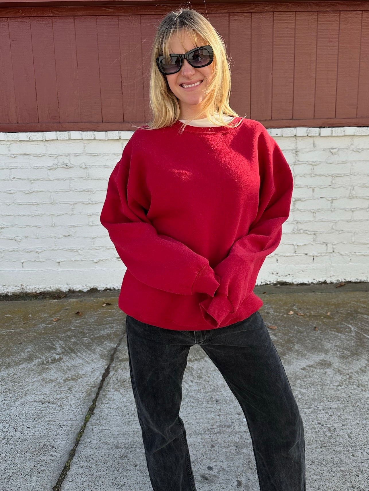 Red Vintage Crewneck