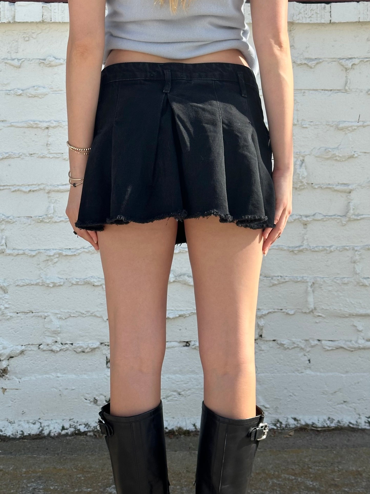 Pleated Mini Skirt