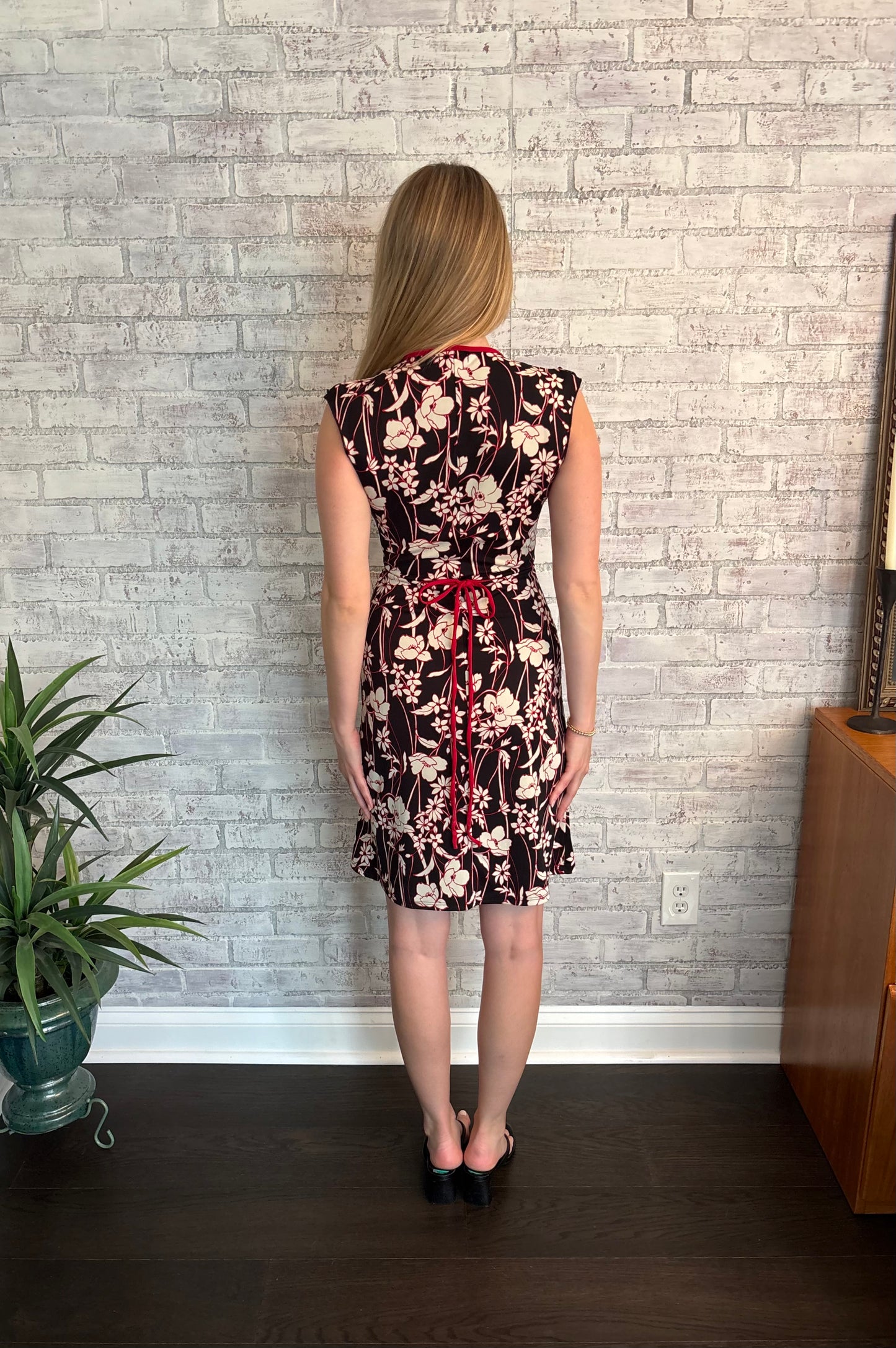 Vintage Y2k Floral V-Neck Dress