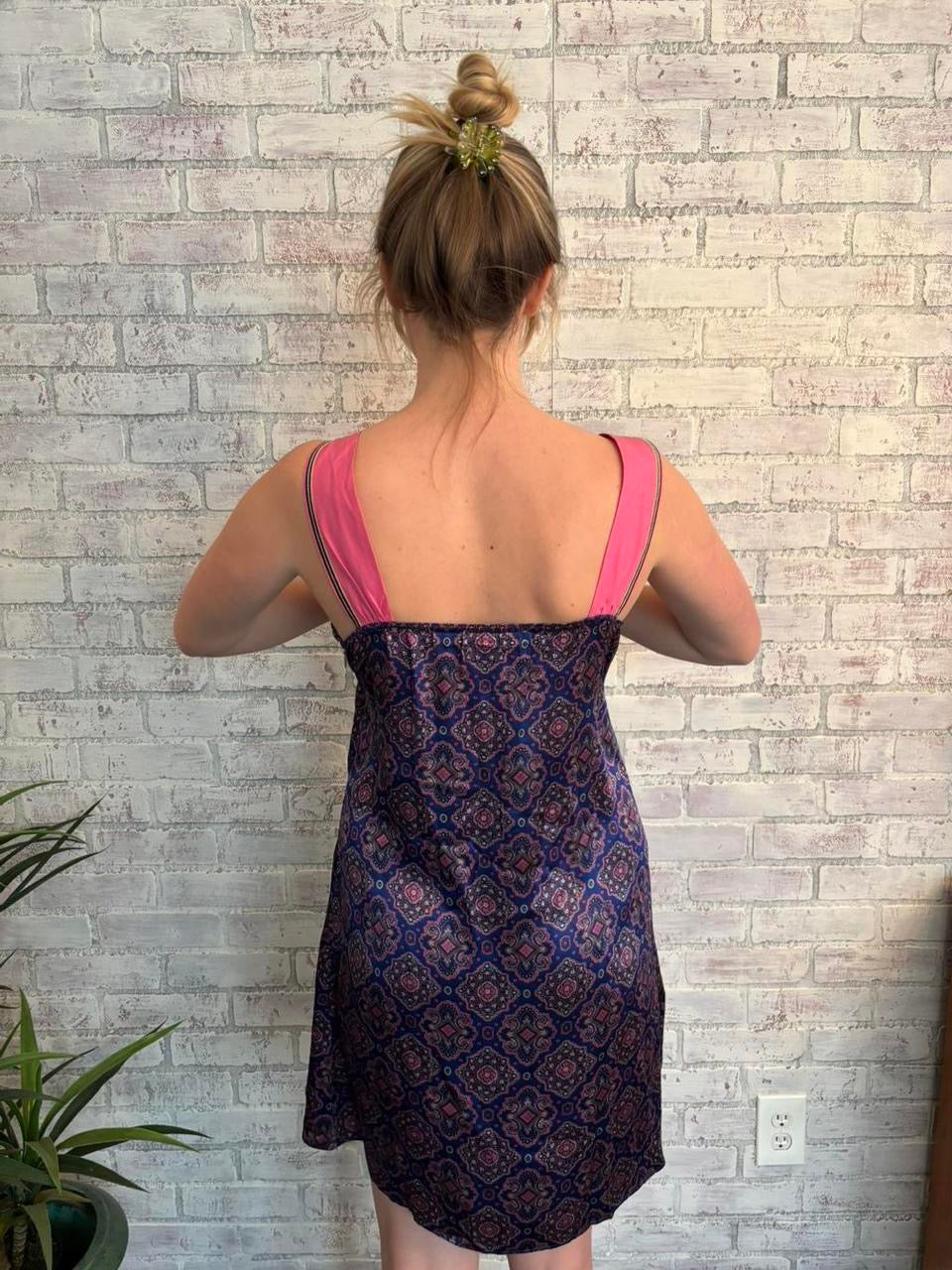 Vintage Boho Silk Dress