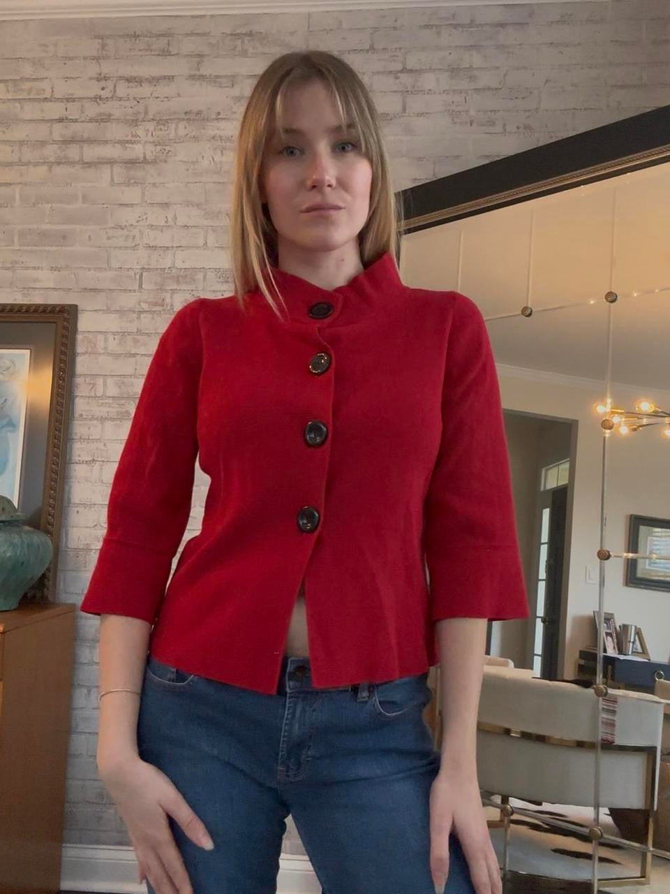 Vintage Red Anne Klein Sweater