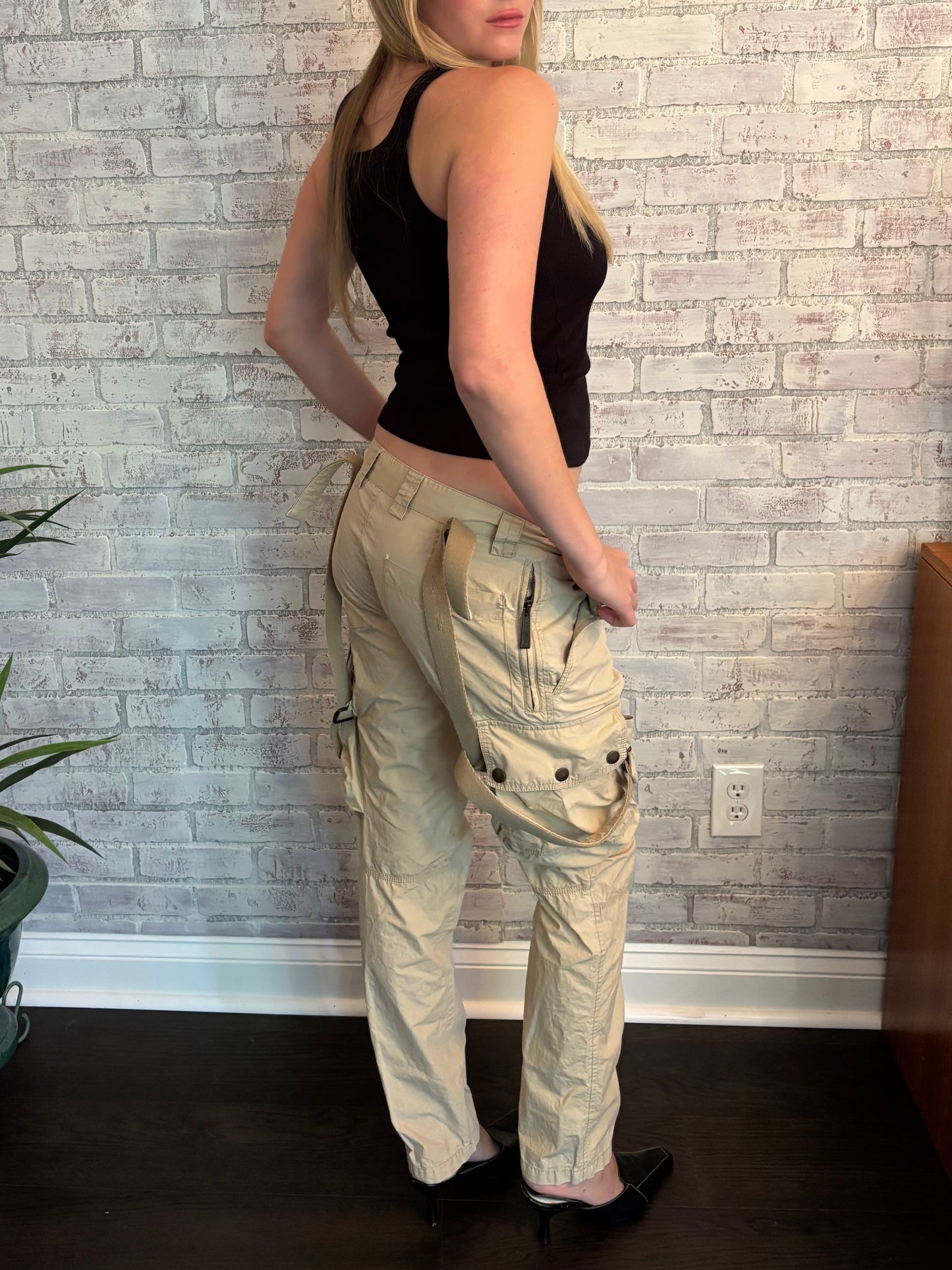 Roberto Cavalli Tan Cargo Pants