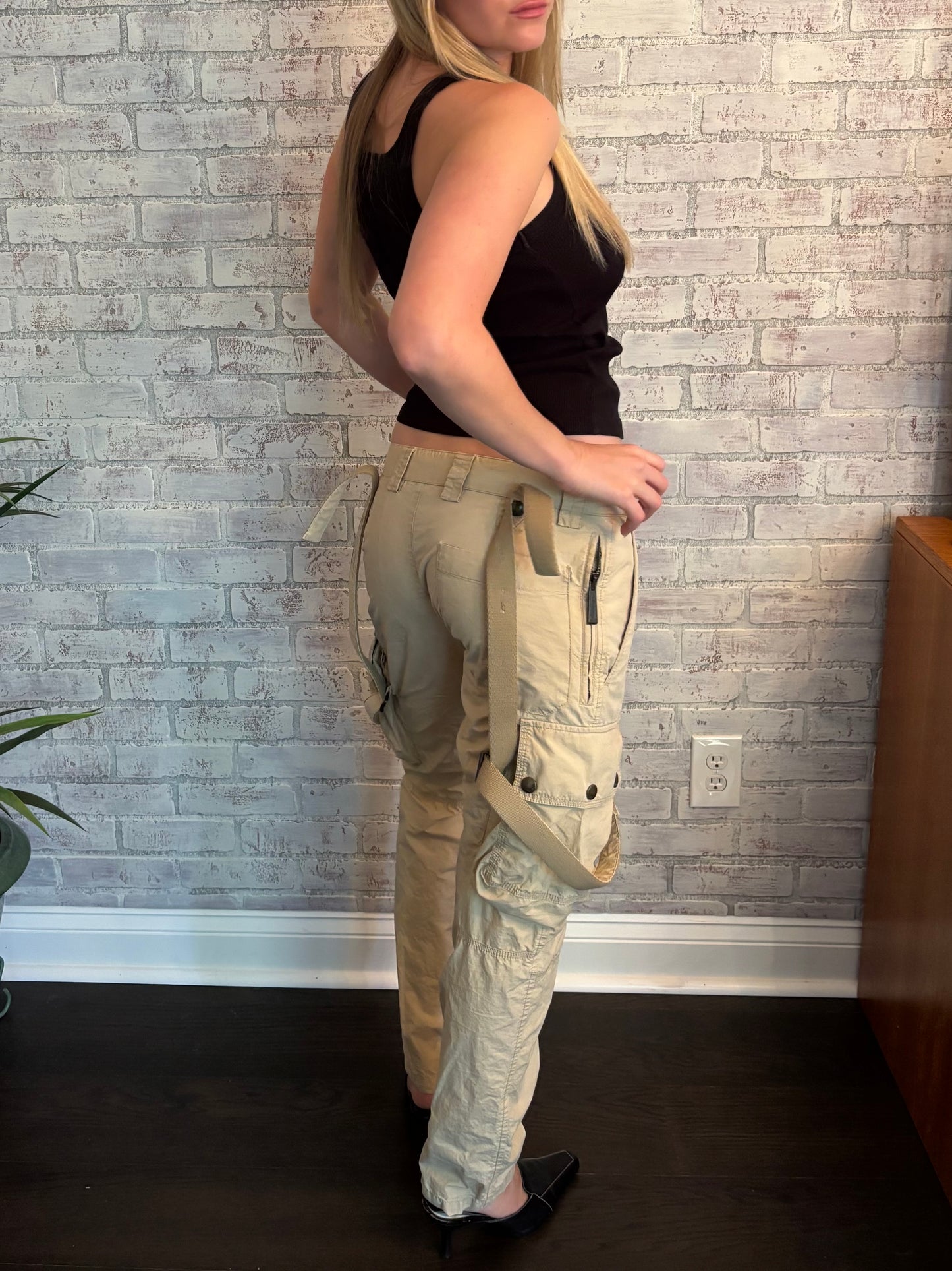 Roberto Cavalli Tan Cargo Pants
