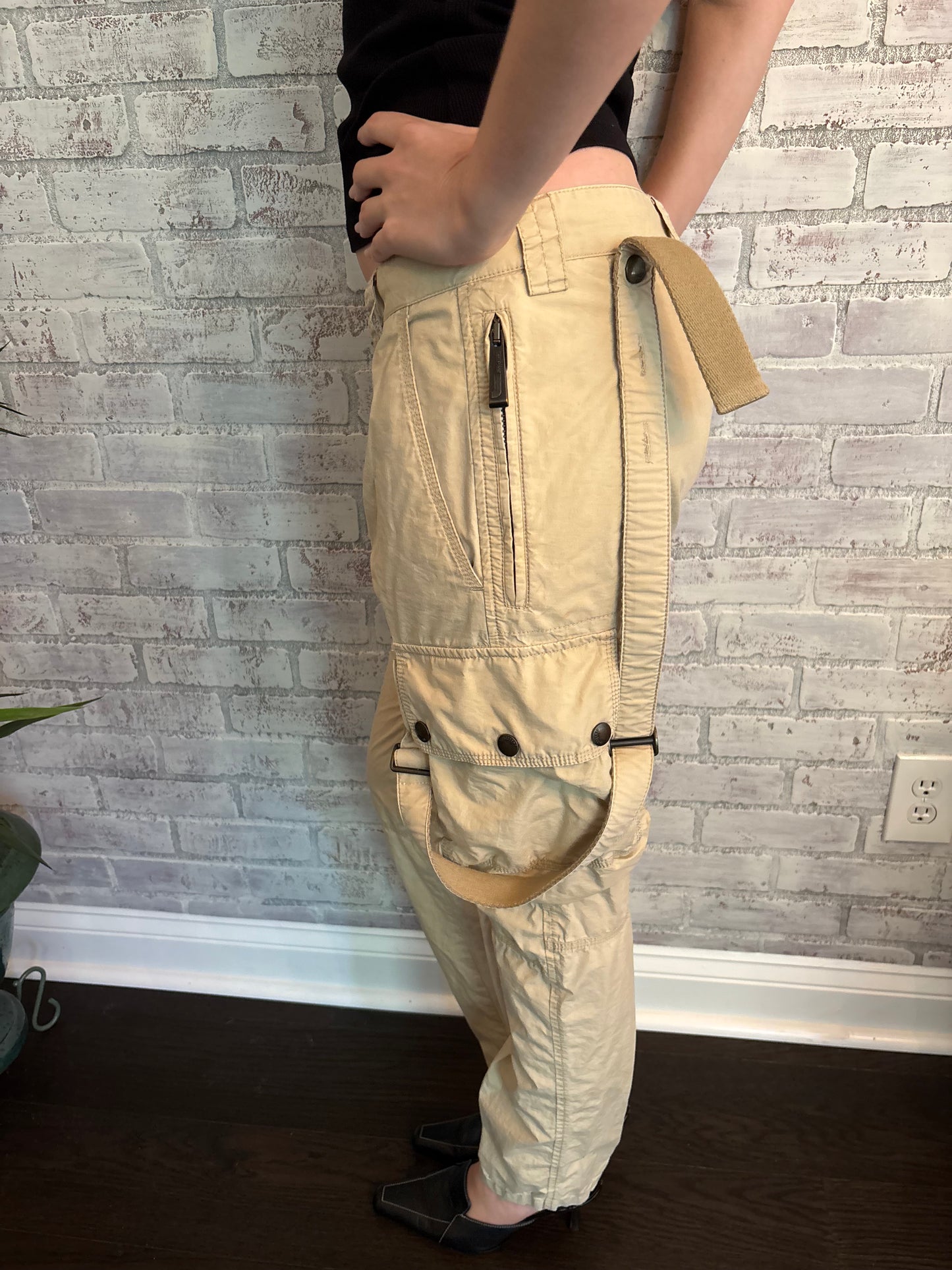 Roberto Cavalli Tan Cargo Pants