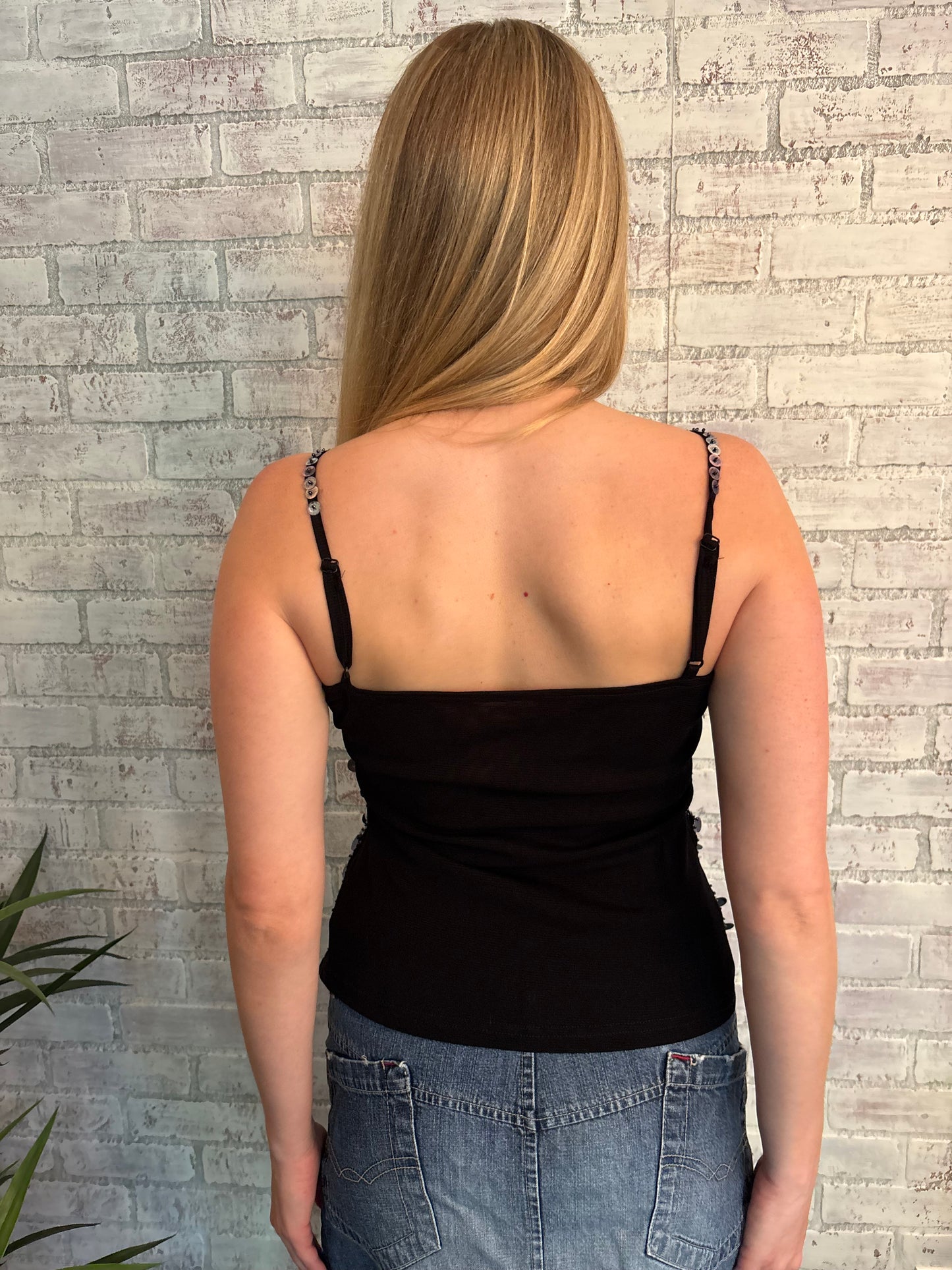 Black Sequin Top