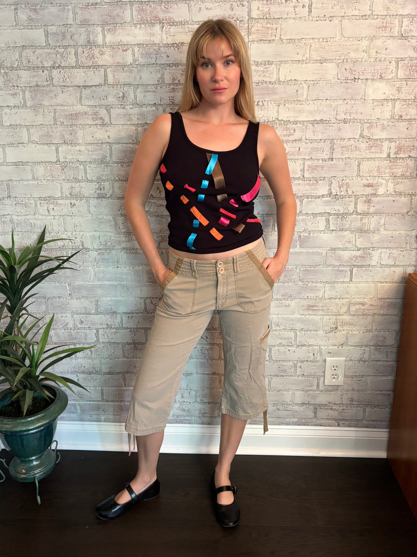 Black Ribbon Top
