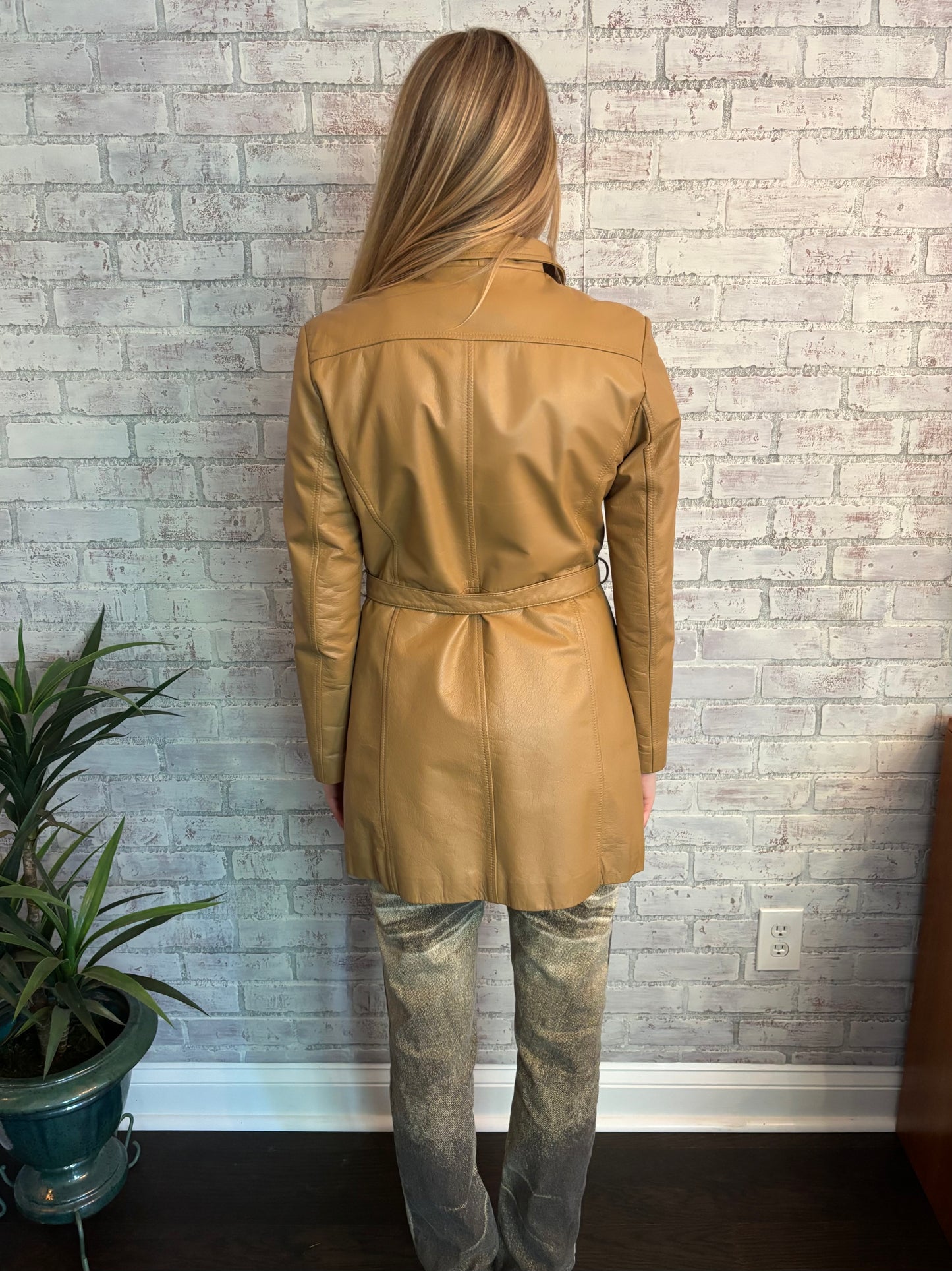 Vintage Tan Leather Jacket