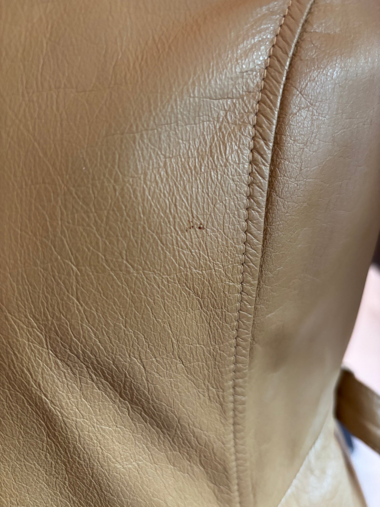 Vintage Tan Leather Jacket