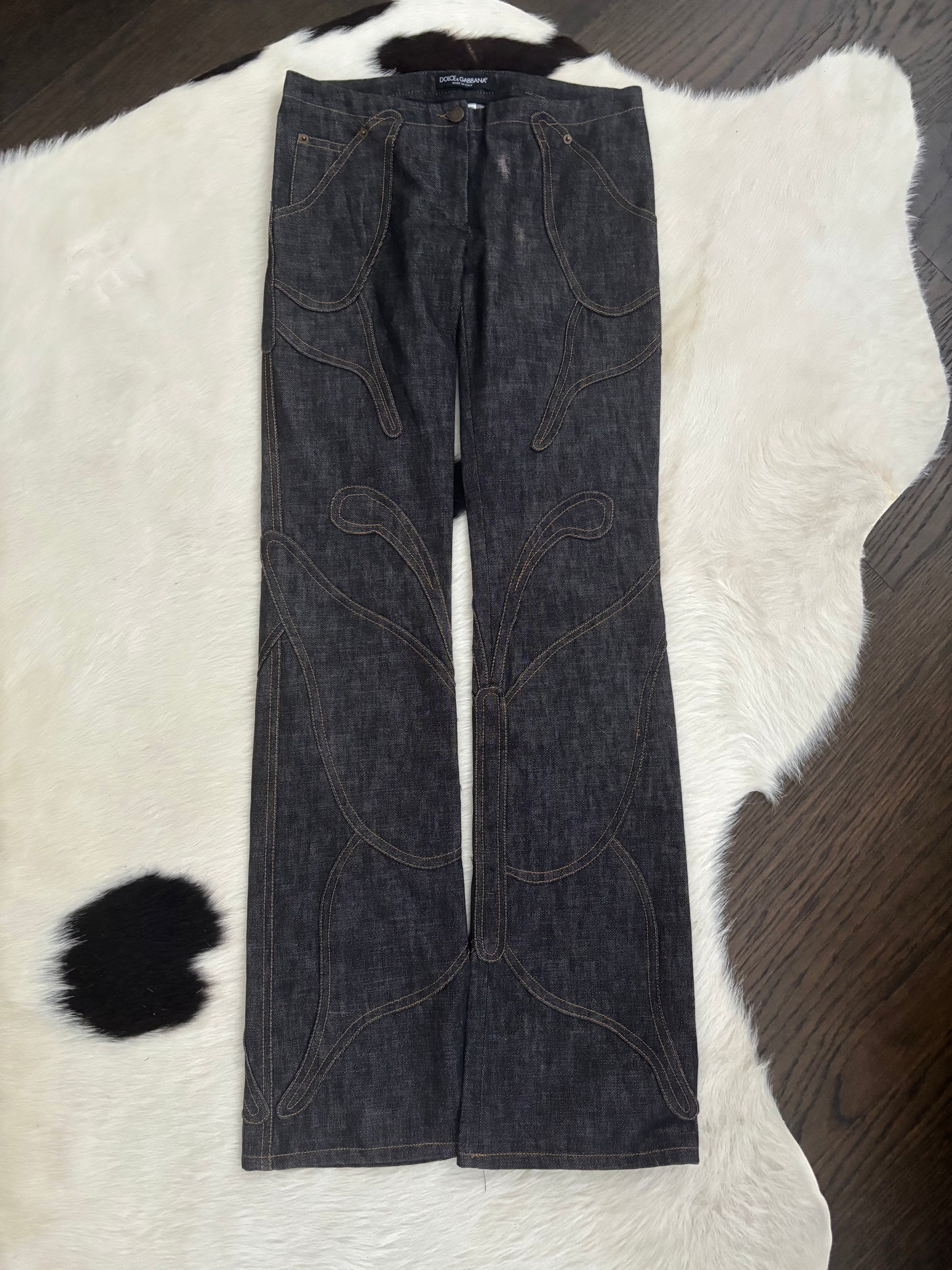 Vintage Dolce & Gabbana Butterfly Denim