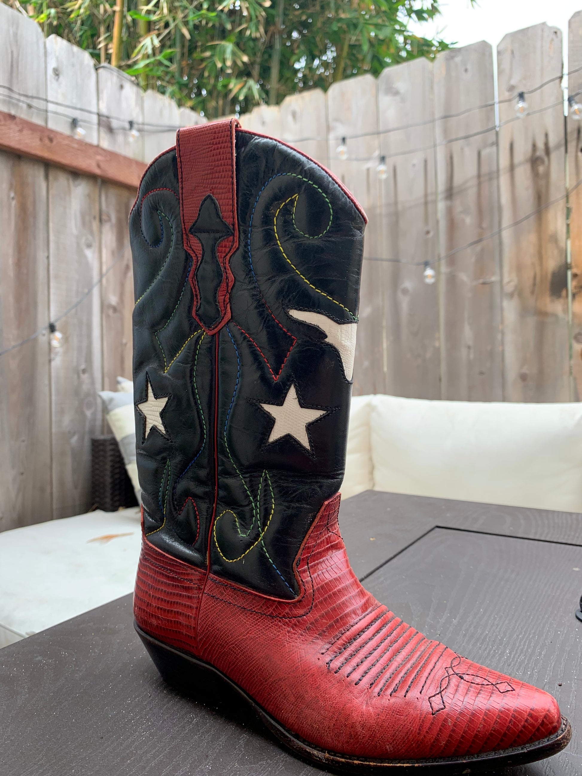 Nine west top red boots