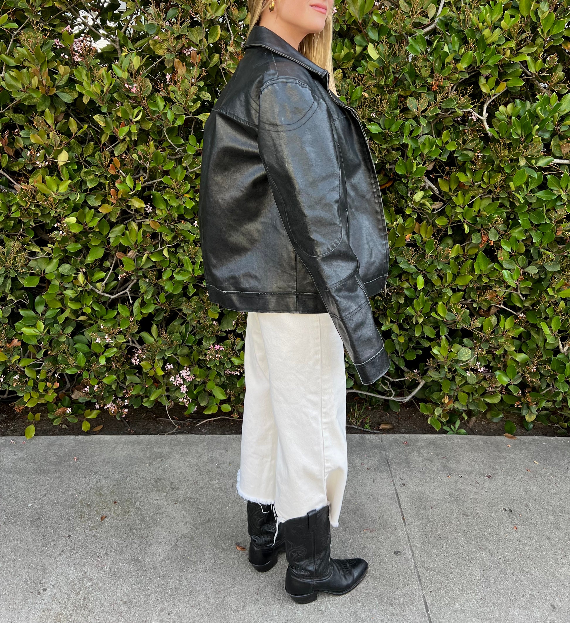 Vintage guess 2025 leather jacket