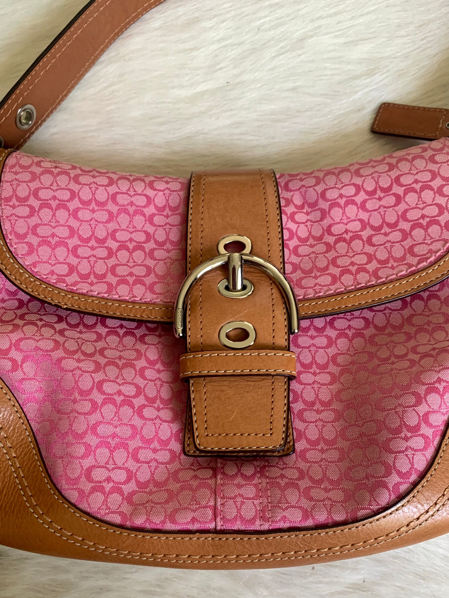 Vintage Pink Coach Bag