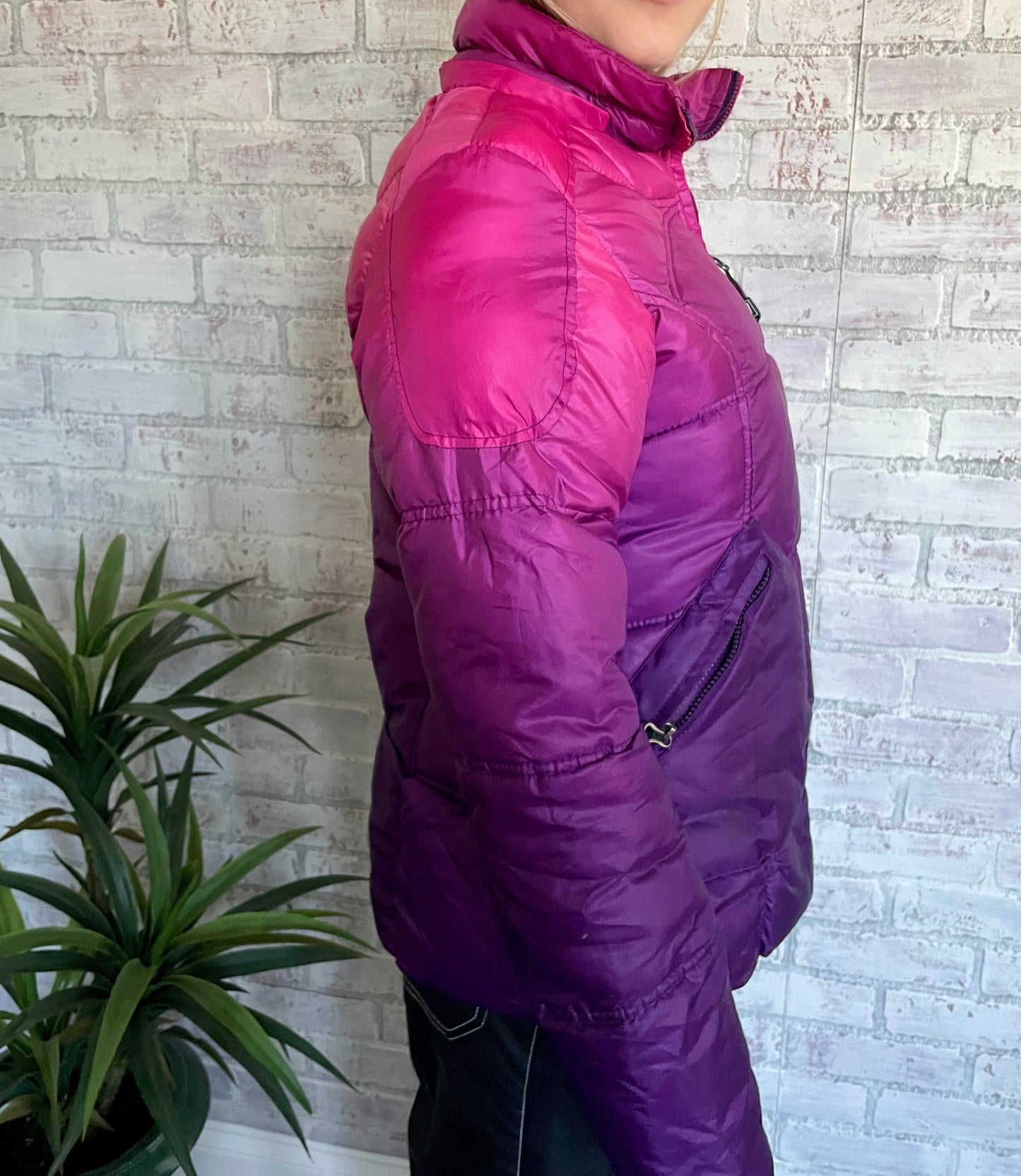 Ombre Puffer Coat