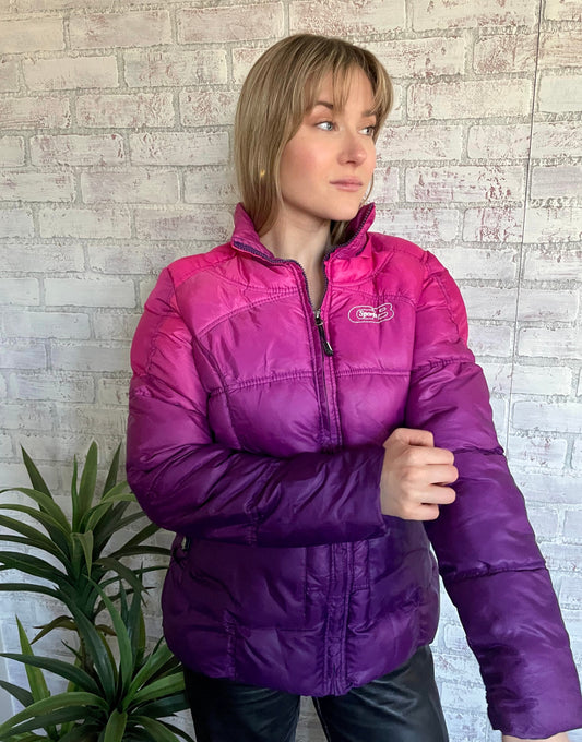 Ombre Puffer Coat