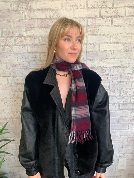 100% Cashmere Plaid Scarf