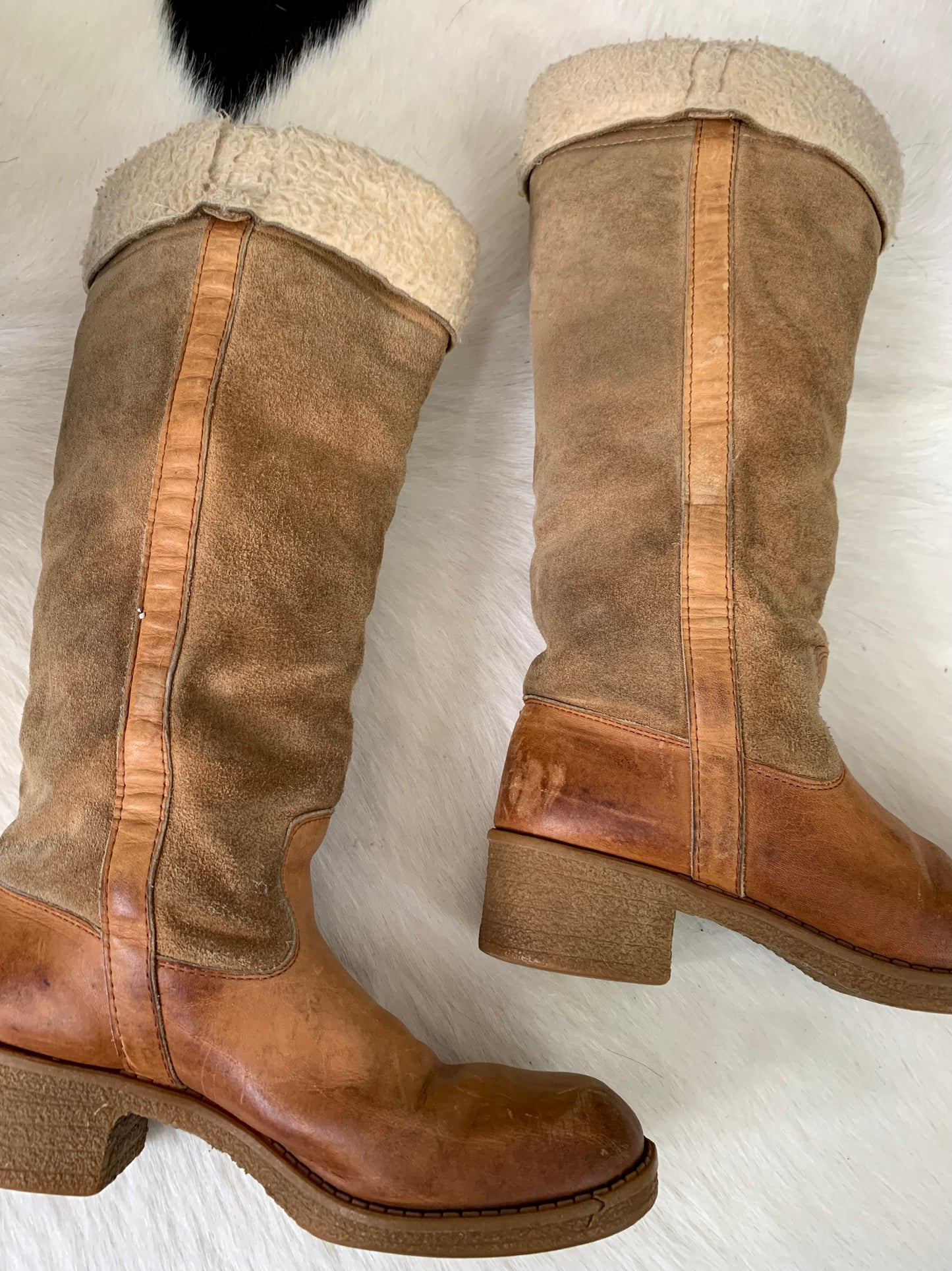 Vintage Leather/Suede Winter Boots