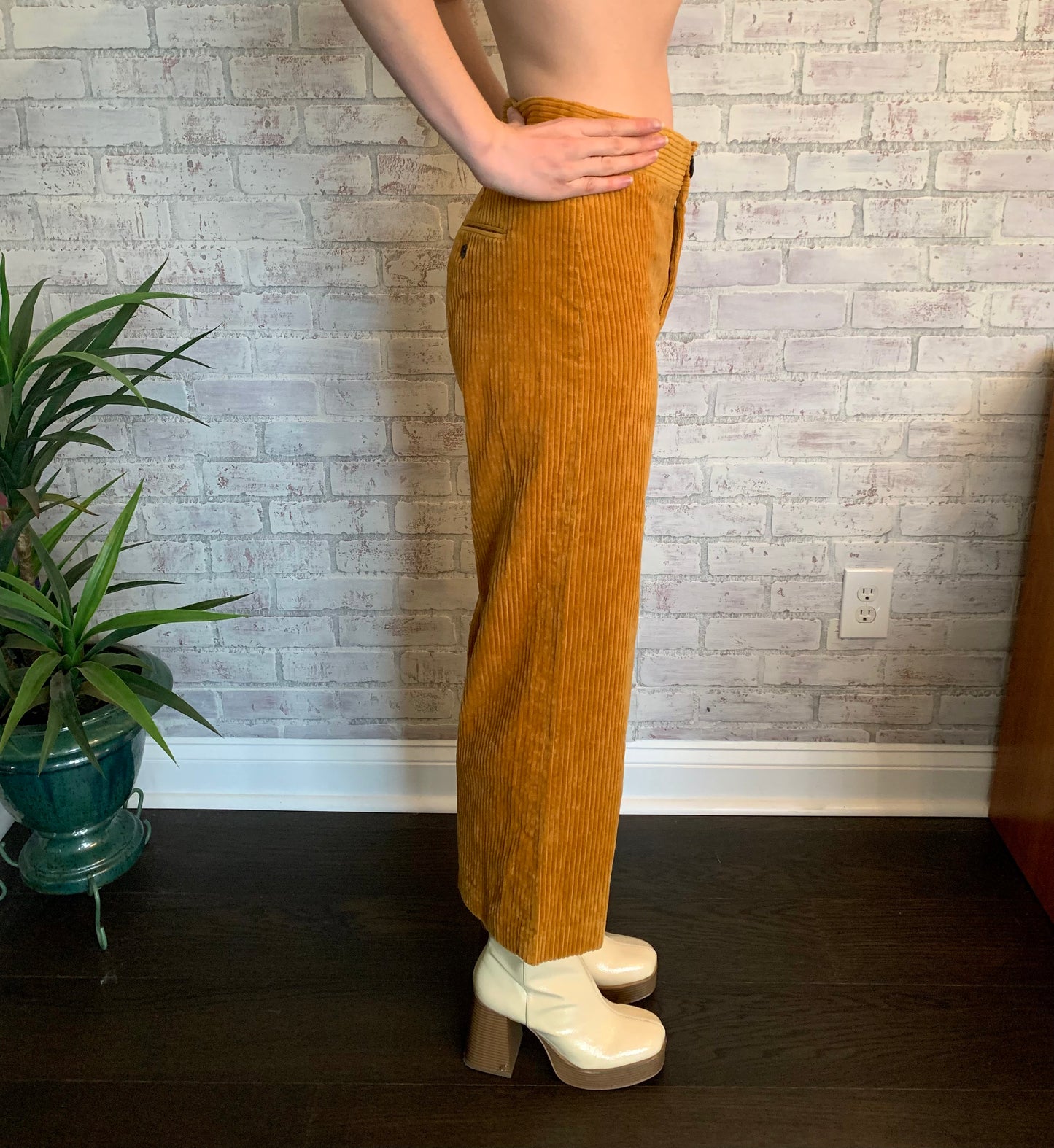 Yellow Corduroy Pants