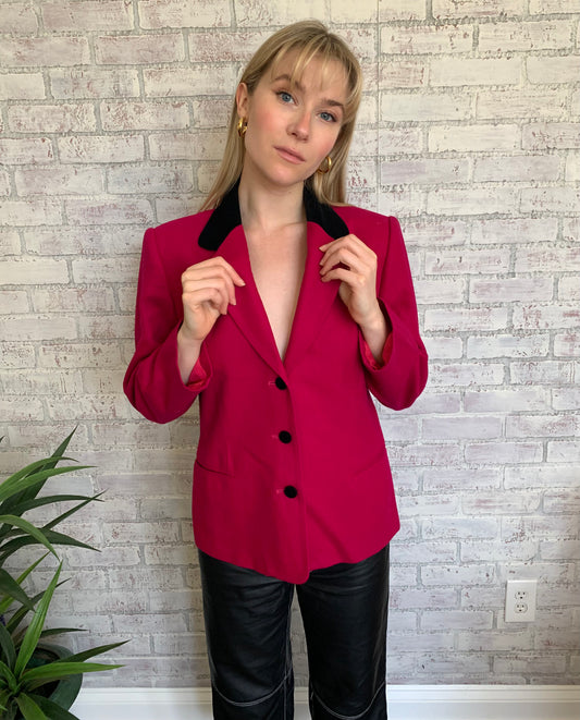 Vintage Magenta Blazer