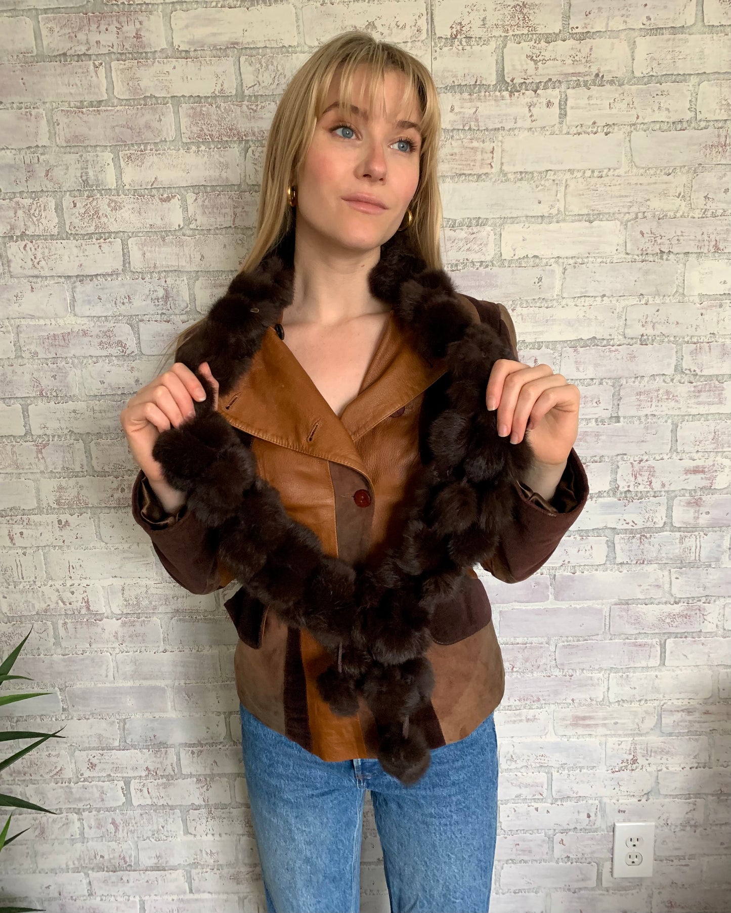 Vintage Rabbit Fur Scarf