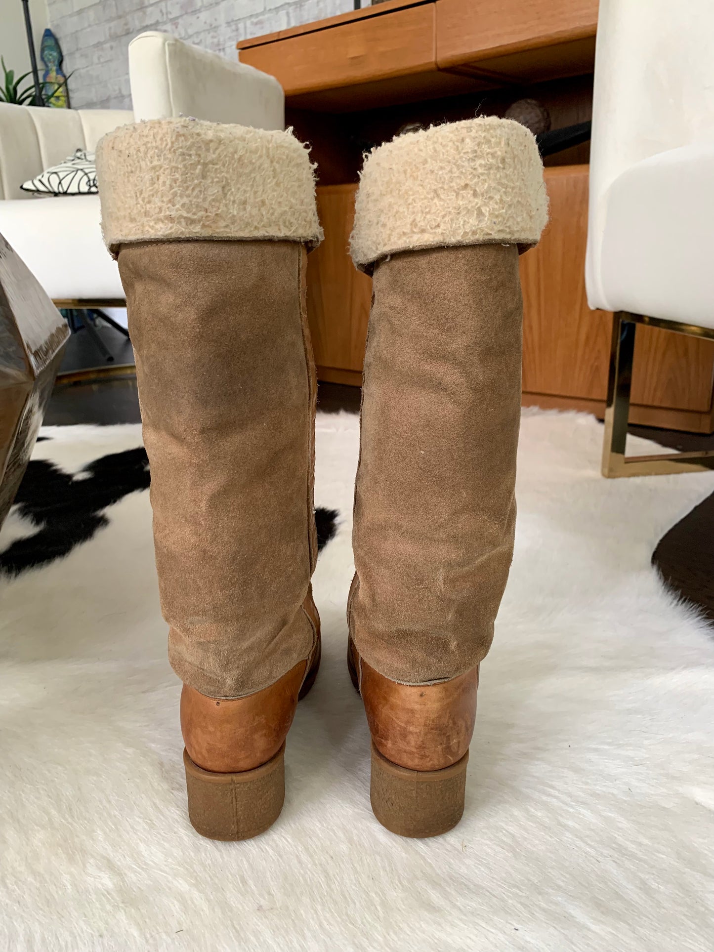 Vintage Leather/Suede Winter Boots